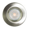 Luceco Fixed Fire Rated GU10 Downlight, Brushed Steel Alloy Steel
