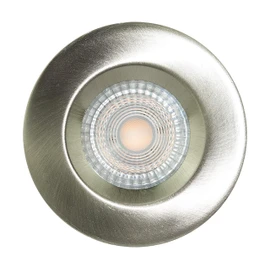 Luceco Fixed Fire Rated GU10 Downlight, Brushed Steel Alloy Steel