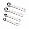 Thfaeyta 4 PCS Metal Measuring Spoons 1/4 TSP, 1/2 TSP,