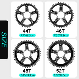 BBS Chainring 46T for BAFANG BBS01 BBS02 BBS01B BBS02B Mid Motor Kit Electric Bike Spare Parts