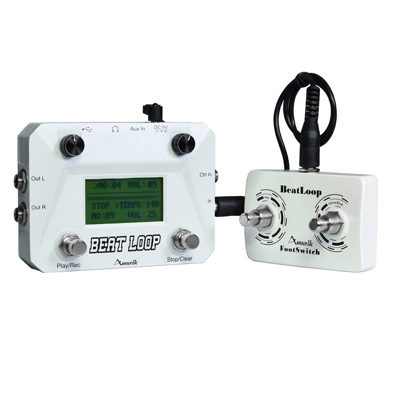 Amuzik Beat Loop Guitar Effect Pedal Drum Looper Machine 40