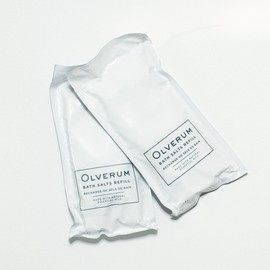 Olverum Bath Salts 2x200g Refill Pack, Luxury Muscle Soothing Bath Soak with Essential Oils, Therapeutic Aromatherapy Bath Salt for Muscle Pain and Relaxation