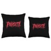 Funny Parasite Speech Costume with this Bold Statement Throw Pillow