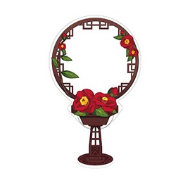 Hagoromo Frusta Can Badge Cover (Chinoiseri) No. 82861