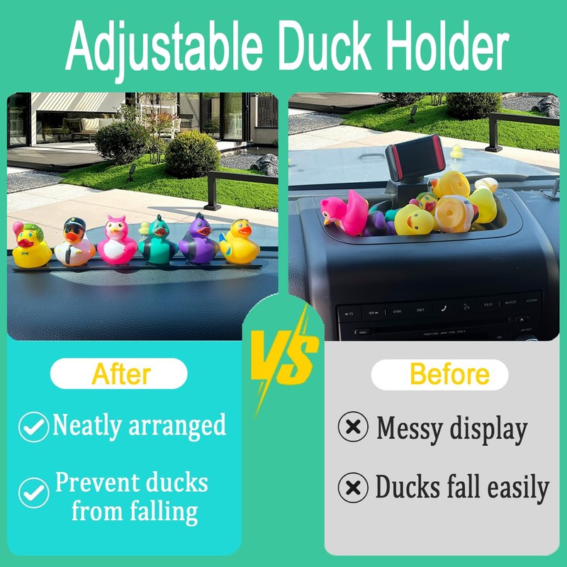 WLORYB Duck Holder for Jeep,Aluminum Slide Rail Duck Mount for