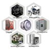 Ulincos® Momentary Push Button Switch U19D1 1NO SPST Silver Stainless