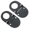 CHENJIN Flush Ring Pull 4Pcs Black Modern Flush Ring Pull