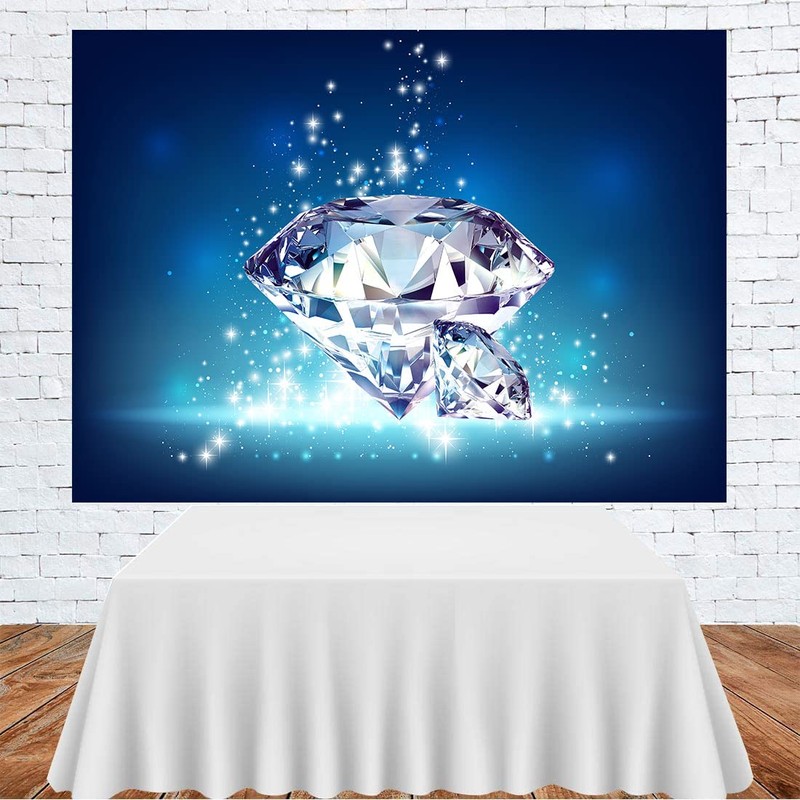PHMOJEN Shining Diamonds Backdrop, Big Crystal Diamond Gems ( No