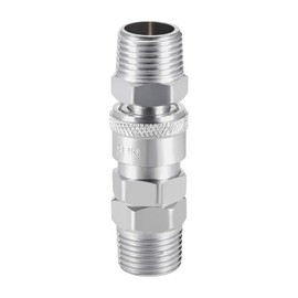 uxcell Air Tool Pressure Washer Male High Flow Coupler Plug G1/2 Quick Connect Fitting Set