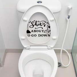 Toilet Stickers, Please Seat Yourself, Would Poop Here Again, Please Close The Lid, Funny Stickers for Bathroom, Funny Gift
