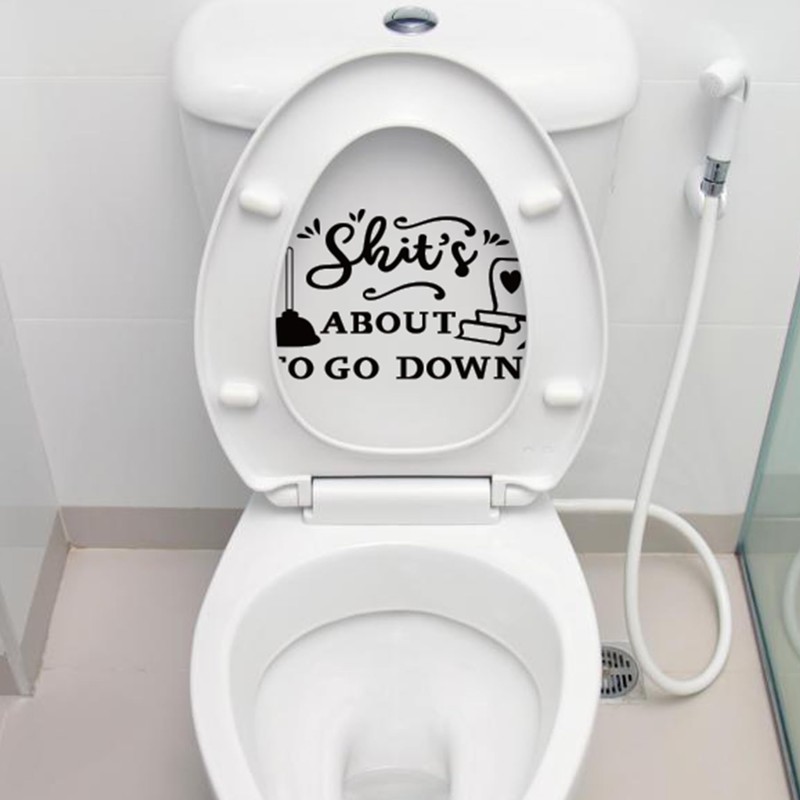 Toilet Stickers, Please Seat Yourself, Would Poop Here Again, Please