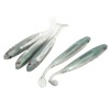 5Pcs Simulated Soft Fish Bait 3D Eyes Environmentally Friendly Silicone