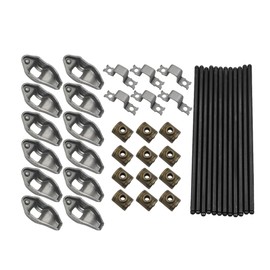 UINIEBOOM 9.638" Pushrods Rockers Arms Kit Compatible with Jeep Wrangler Grand Cherokee 242ci 4.0L 1987-2006