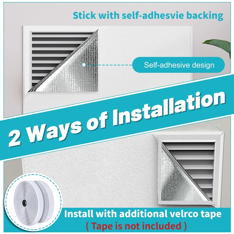 Chiligent Insulation Cover for Vents, 19.5" x 10FT Thick Foam