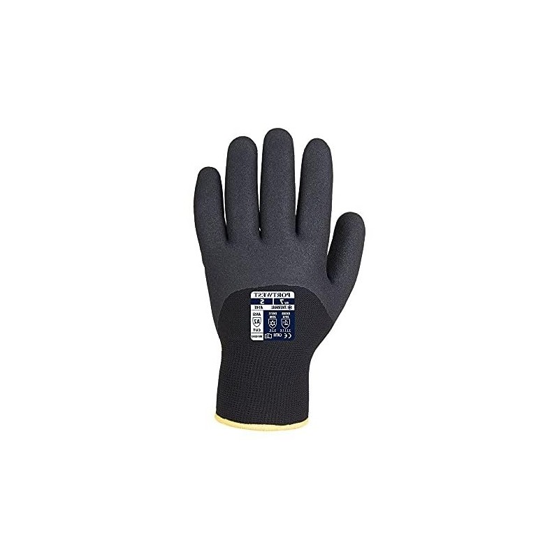 Portwest A146 Twin Lined Flexible Arctic Winter Glove Black, X-Large
