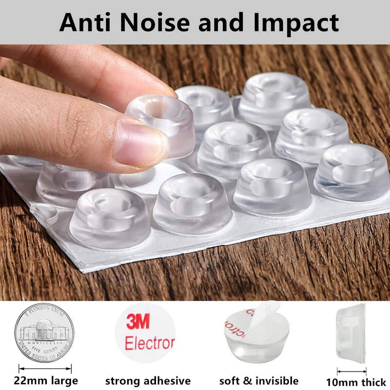 Wall Protectors from Door Knobs 12PCS, Door Knob Wall Protector,