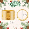 Christmas Napkin Rings Gold Napkin Holders with Christmas Tree, Set
