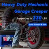 FreekyFit Rolling Creeper Garage Shop Seat for Men, Padded Mechanics