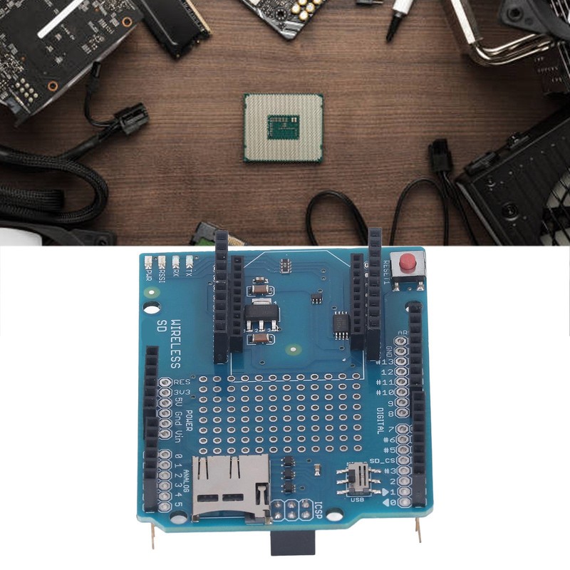 Prototype Screw Shield Wireless On Board Storage Card Slot Terminal