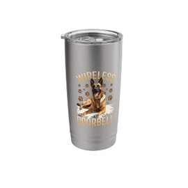 Belgian Malinois Dog Breed Wireless Doorbell Stainless Steel Insulated Tumbler