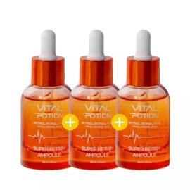 Vital Potion [3개세트] 바이탈포션 슈퍼 레티알엔 앰플 33ml 연어 PDRN 콜라겐 갈락토미세스 탄력 리프팅 앰플 [Set of 3] Vital Potion Super Retialen Ampoule 33ml Salmon PDRN Collagen Galactomyces Elasticity Lifting Ampoule