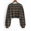 ZAFUL ZAFUL Women's Tribal Ethnic Graphic Cropped Knitwear Bohemian Long