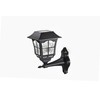 pathscapes W58342 4pk Black Solar Wall Light
