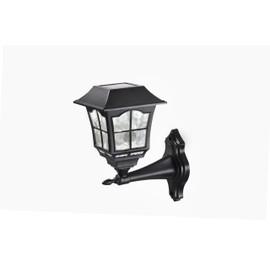 pathscapes W58342 4pk Black Solar Wall Light