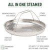 Goodful All-In-One Pan Steamer Basket, Premium Stainless Steel Construction, Dishwasher