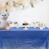 3Pack Dark Blue and Silver Dot Table Cloth Party Disposable