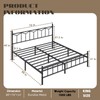 Yoshiely 14 Inch King Size Bed Frame with Headboard and