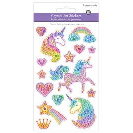 Unicorn Stickers - Unicorn Stickers for Girls Shiny Stickers for Girls 4-8 Unicorn Stickers for Kids Girl Stickers Sparkle Stickers Unicorn Stickers for Cups Dimensional Stickers Clear with Gems