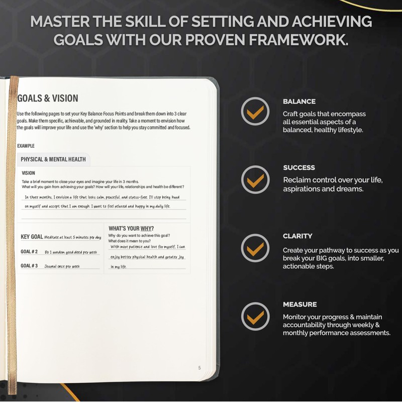 Daily Focus Planner for a Balanced Life - Productivity Planner