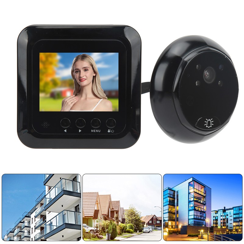 2.4in 1MP Smart Peephole Viewer Video Door Bell 160 Degree