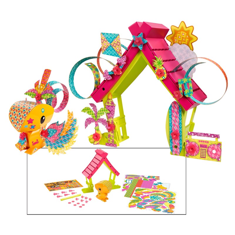 Mattel AmiGami BLV48 - Vogel mit Haus Bastelset