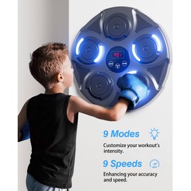 ROIPXM Smart Music Boxing Machine, Boxing Machine Wall Mounted Music with Gloves, Boxing Music Workout Machine for Home, Indoor and Gym