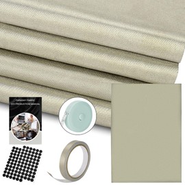 CboZpfa Faraday Fabric 43”x129”+314" L Tape,Faraday Cloth Nickel Copper for RFID,WiFi,GPS,Prevents electromagnetic Interference.