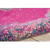 Nourison Passion Distressed Vintage Fuchsia Vintage Area Rug 3'9" x