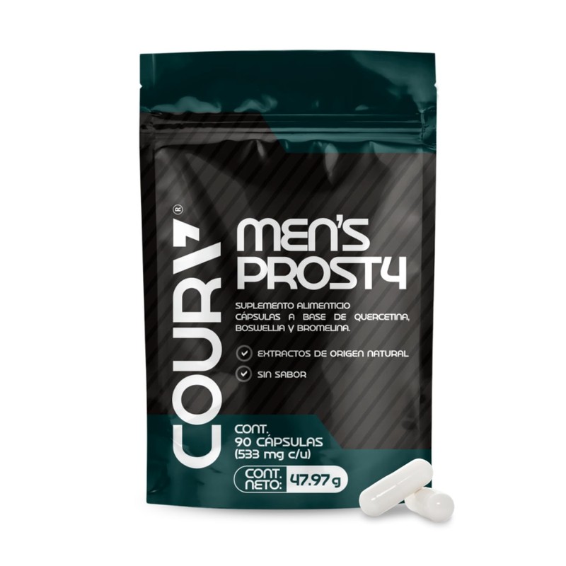 COURA - Mens Prost4 - Con Quercetina, Cúrcuma, Boswellia y