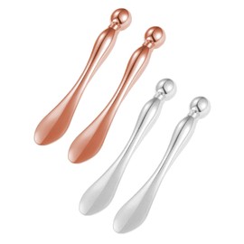 WUNZILO 4 pcs Augen Massage Zauberstab Lifting & Firming Beauty Wand Zinklegierung Massage Augencreme Löffel Essenz Einführung Wand