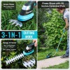 DURATECH 3-in-1 Handheld Electric Grass Trimmer & Hedge Shears for