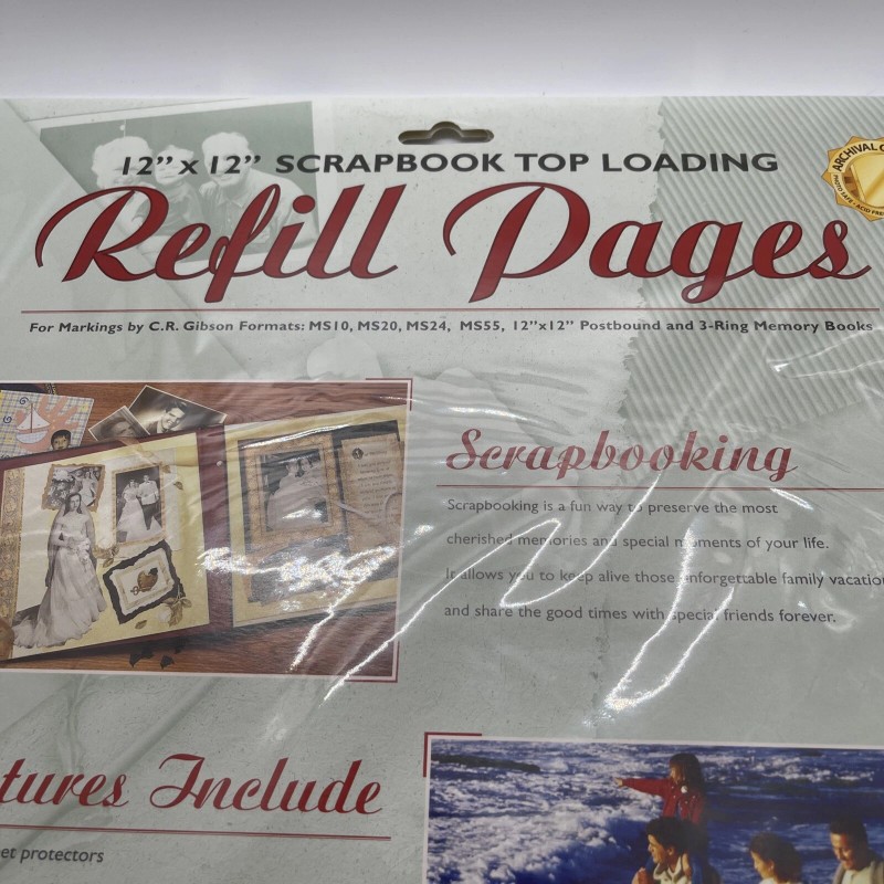 C.R. Gibson 12 X 12 Top Loading Refill Scrapbook Pages.