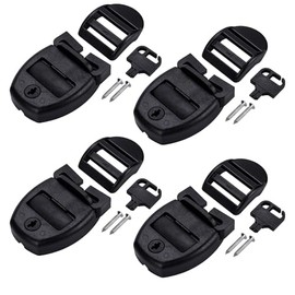 Guijinhao 4 Sets Spa Hot Tub Cover Clips Hot Tub Cover Broken Latch Repair Kit- Replacement 4 Latches Clip Locks4 Slides4 Keys with 8 ScrewsHardware Accessories for Spa Hot Tubs (A36-4)
