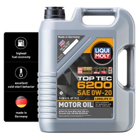 LIQUI MOLY Top Tec 6200 SAE 0W-20 | 5 L | Synthesis technology motor oil | SKU: 20238