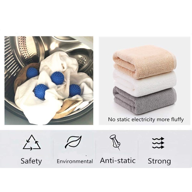 XIEHE Dryer Balls 8 Pack - 2.7 Inch Non-Toxic Reusable
