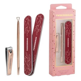 Tweezerman 빈티지 로즈 매니큐어 선물 세트 [레드] Tweezerman Vintage Rose Manicure Gift Set [Red]