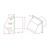 RDP Heavy Duty Hooded Wall Vent with Spring Loaded Damper