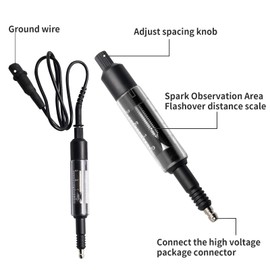 NIYATA Spark Plug Tester with Cable Spark Plug Tester for Cars Motorcycles Trucks Lawn Mowers Black