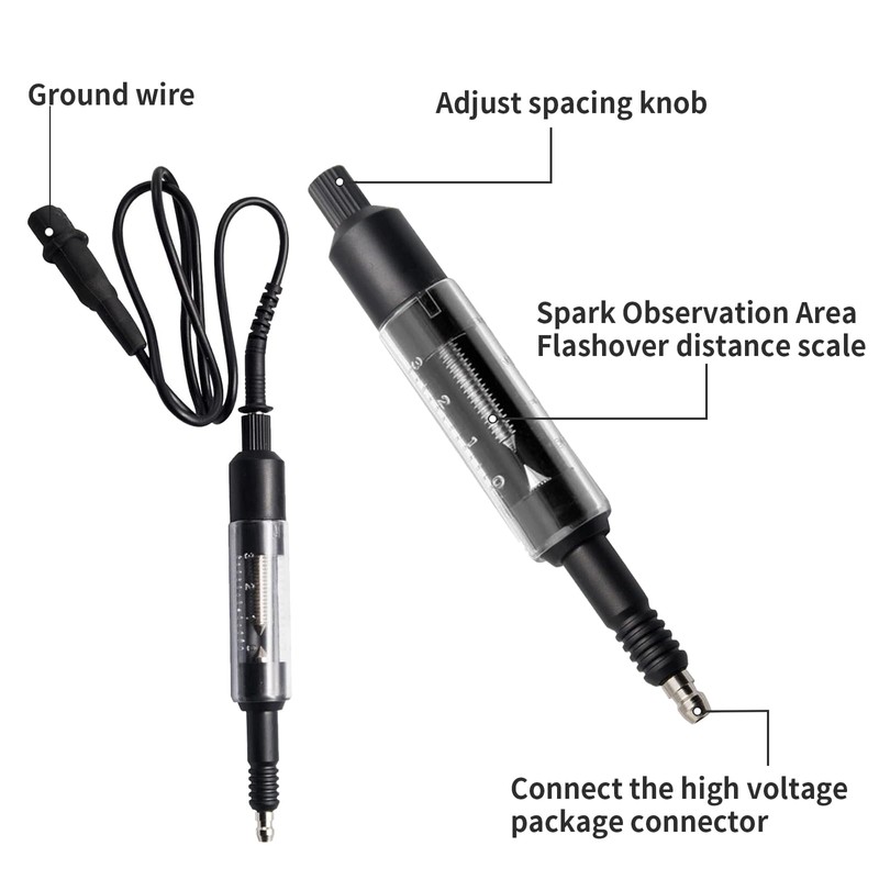 NIYATA Spark Plug Tester with Cable Spark Plug Tester for