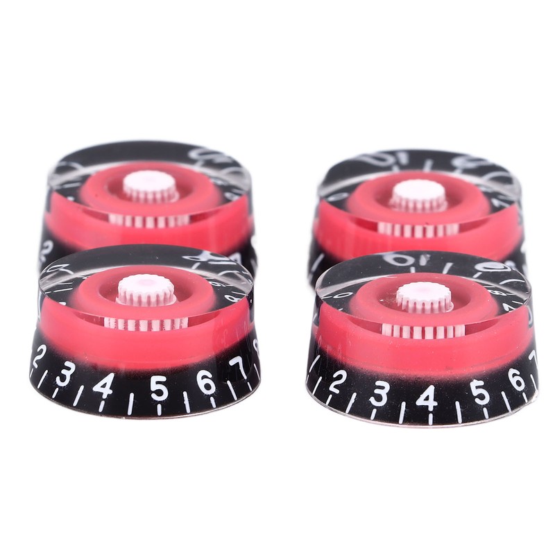 4Pcs Electric Guitar Knob Set Acrylic Volume Tone Control Guitar